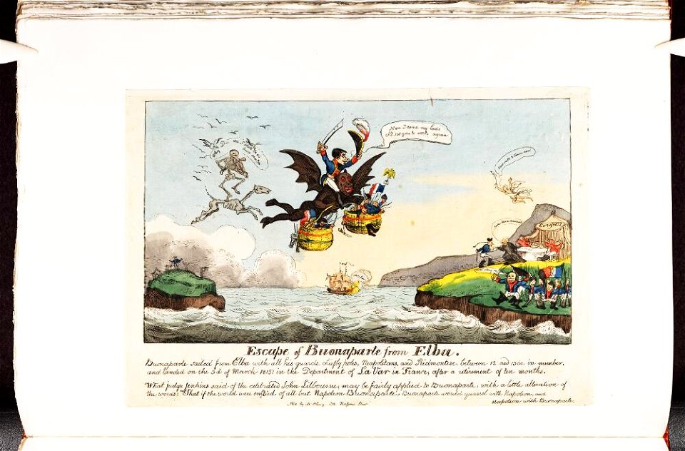 Bodleian Libraries, Escape of Buonaparte from Elba