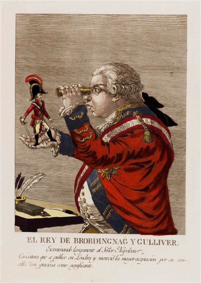 Bodleian Libraries, El rey de Brobdingnag y Gulliver- Napoleon Bonaparte premier consul s'est rendu à Notre Dame pour y entendre la Sainte M