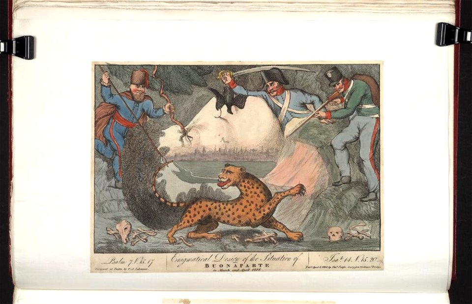 Bodleian Libraries, Enigmatical design of the situation of Buonaparte in March and April 1814