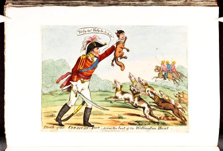 Bodleian Libraries, Death of the Corsicanfox- Scene the last of the Wellington hunt