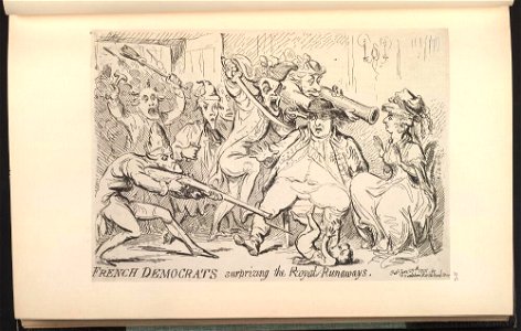 Bodleian Libraries, French democrats surprizing the royal runaways