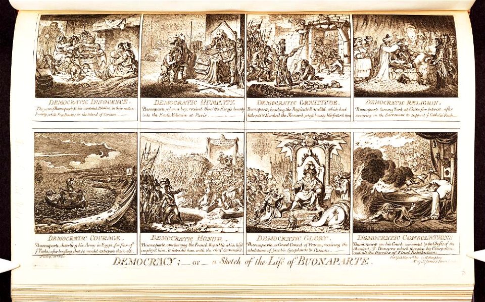 Bodleian Libraries, Democracy or- a sketch of the life of Buonaparte