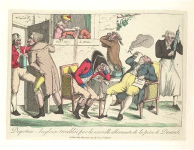Bodleian Libraries, Digestion Anglaise troublée par la nouvelle allarmante de la prise de Dantzick