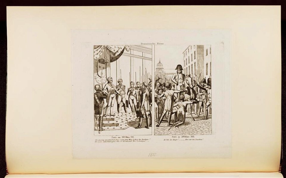 Bodleian Libraries, Französische Treue- Napoleon Bonaparte premier consul s'est rendu à Notre Dame pour y entendre la Sainte Messe célébrée