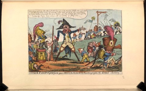 Bodleian Libraries, French conscripts for the years 1820, 21, 22, 23, 24, 25 Marching to join the Grand Army