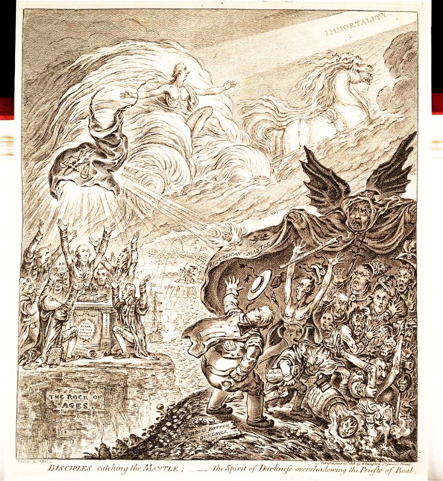 Bodleian Libraries, Disciples catching the mantle - the spirit of Darkness overshadowing the priests of Baal