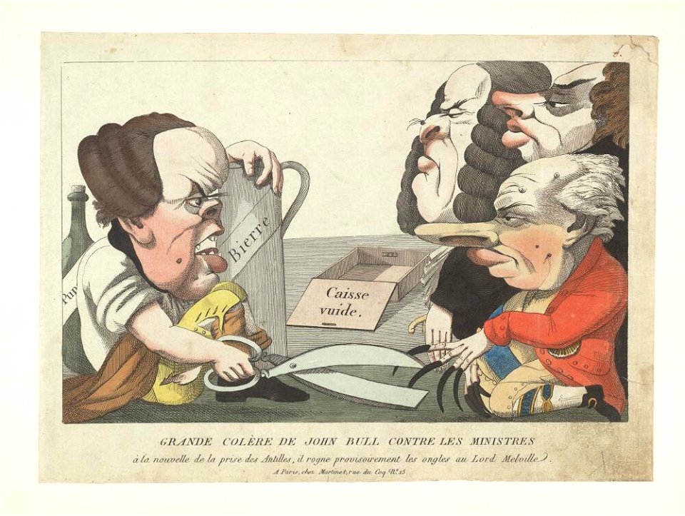 Bodleian Libraries, Grand colère de John Bull contre les ministres