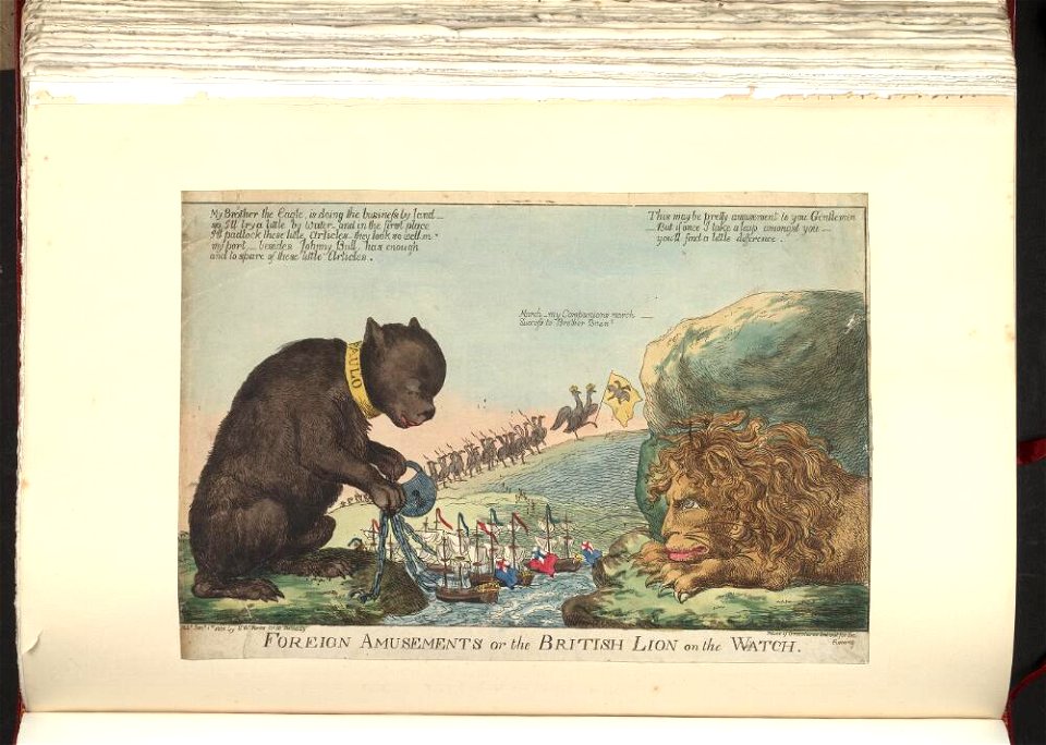 Bodleian Libraries, Foreign amusements or- the British lion on the watch