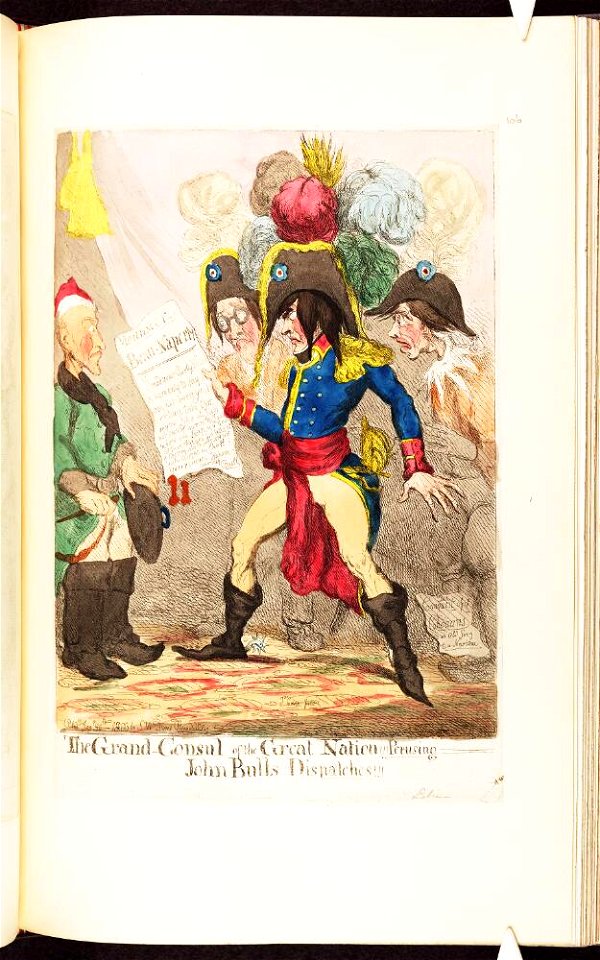 Bodleian Libraries, GrandConsul of the Great Nation Perusing John Bulls dispatches