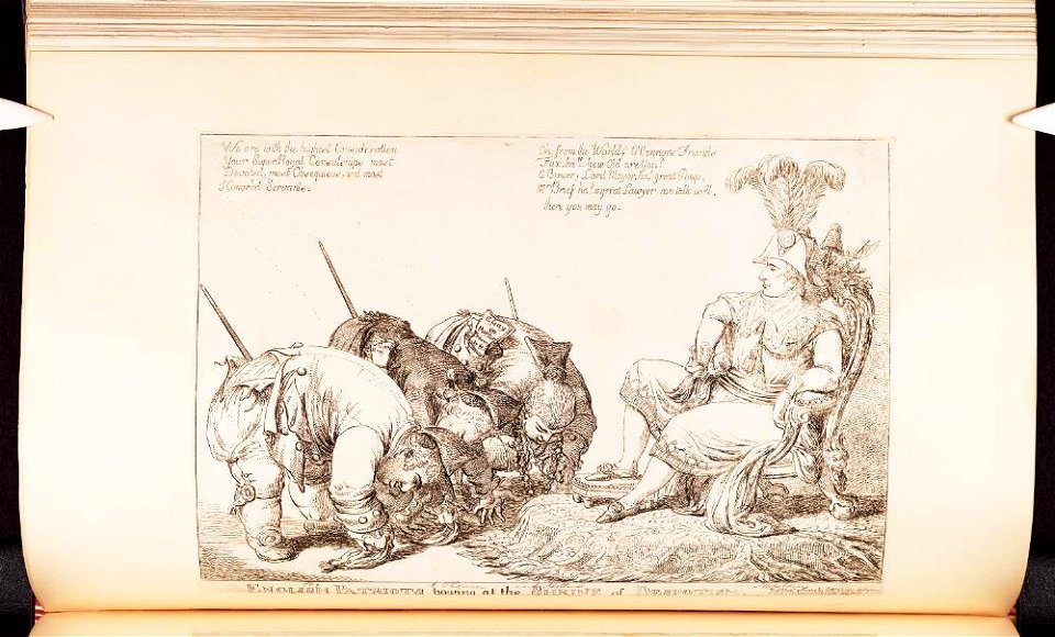 Bodleian Libraries, English patriots bowing at the shrine of despotism