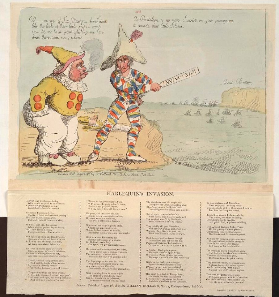Bodleian Libraries, Harlequin's invasion