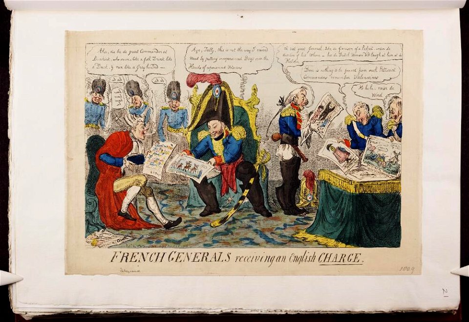 Bodleian Libraries, French generals receiving an English charge