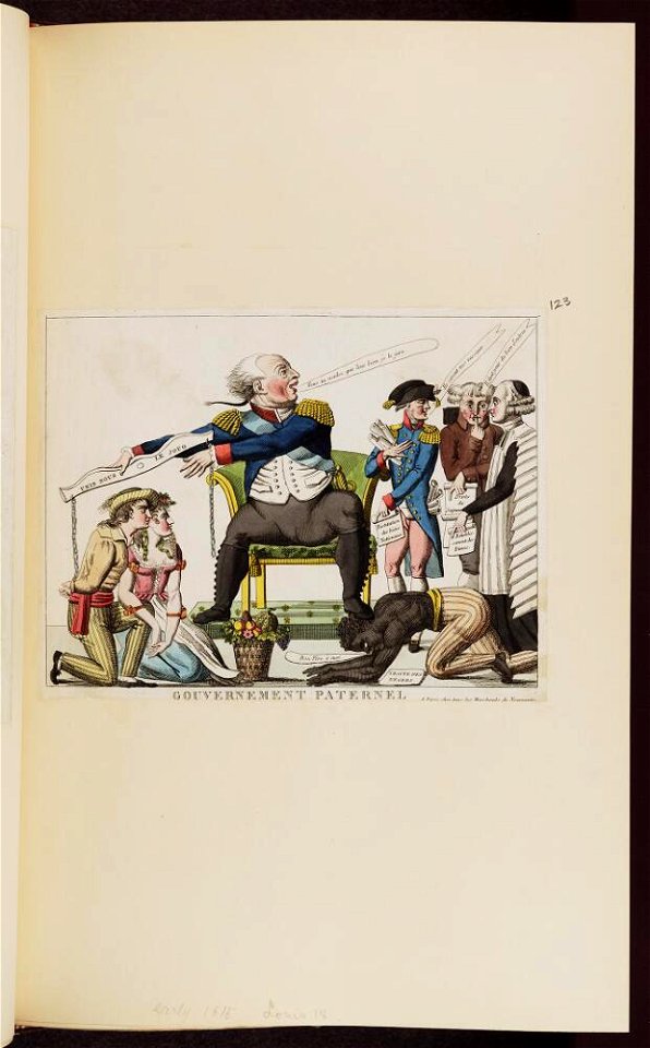 Bodleian Libraries, Gouvernement paternel- Napoleon Bonaparte premier consul s'est rendu à Notre Dame pour y entendre la Sainte Messe célébr