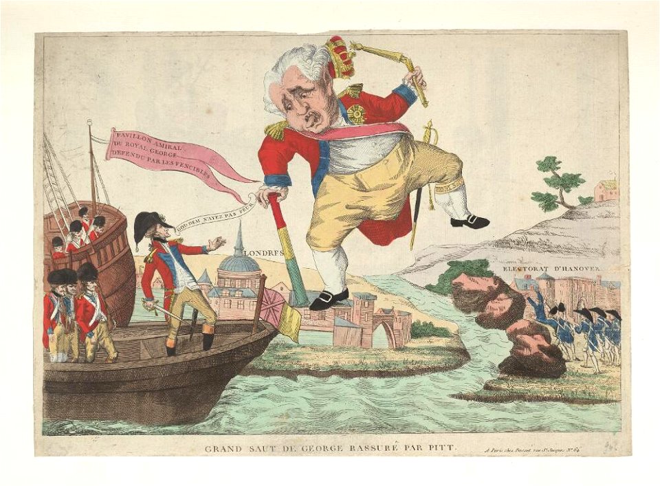 Bodleian Libraries, Grand saut de George rassuré par Pitt