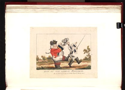 Bodleian Libraries, John Bull in his glory Citizen Coup Tête in his misery