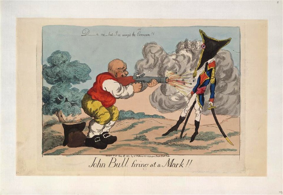 Bodleian Libraries, John Bull firing at a mark