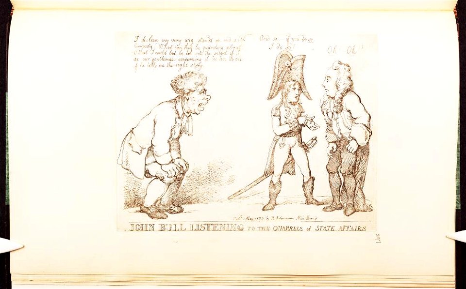 Bodleian Libraries, John Bull listening to the quarrels of state affairs