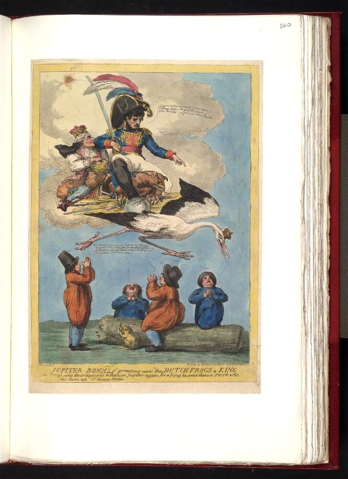 Bodleian Libraries, Jupiter Bonney granting unto the Dutch frogs a king