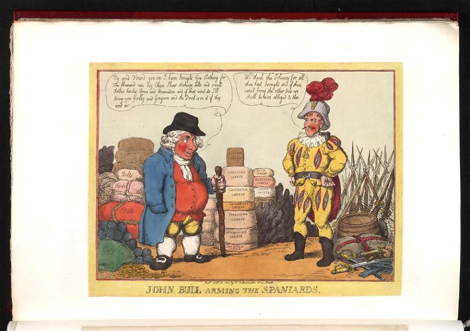 Bodleian Libraries, John Bull arming the Spaniards
