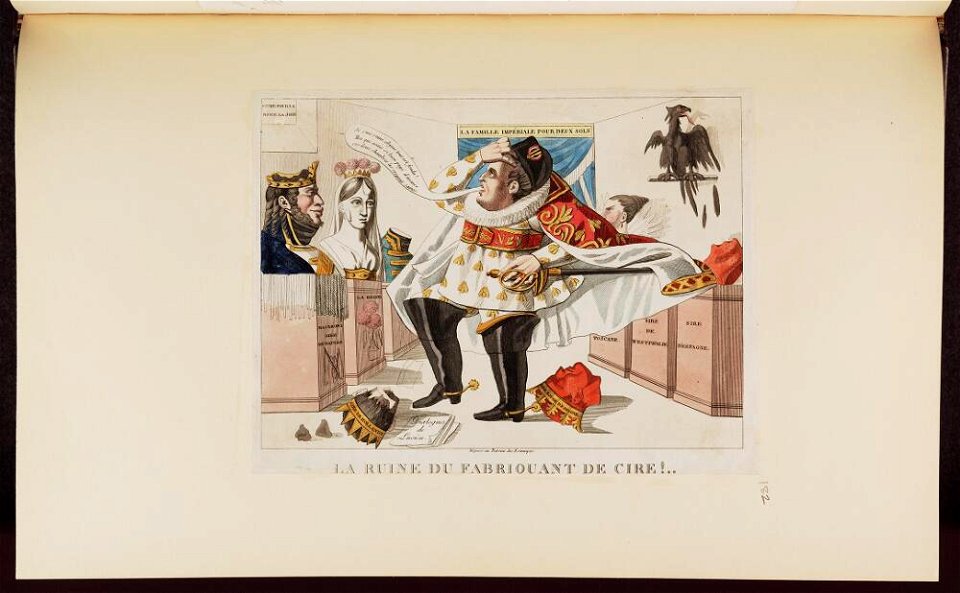 Bodleian Libraries, La ruine du fabriquant de cire- Napoleon Bonaparte premier consul s'est rendu à Notre Dame pour y entendre la Sainte Mes