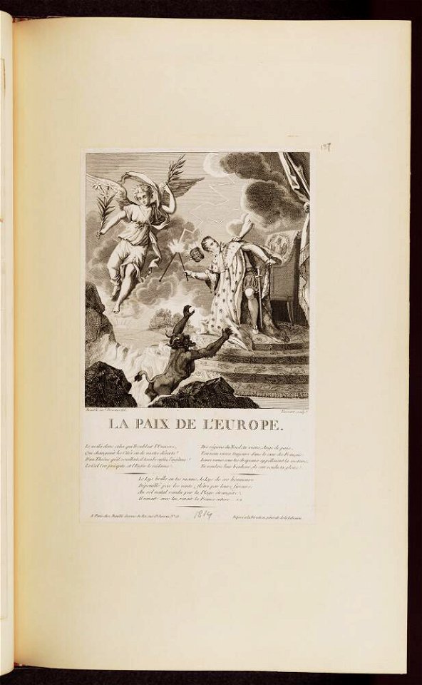 Bodleian Libraries, La paix d l'Europe- Napoleon Bonaparte premier consul s'est rendu à Notre Dame pour y entendre la Sainte Messe célébrée