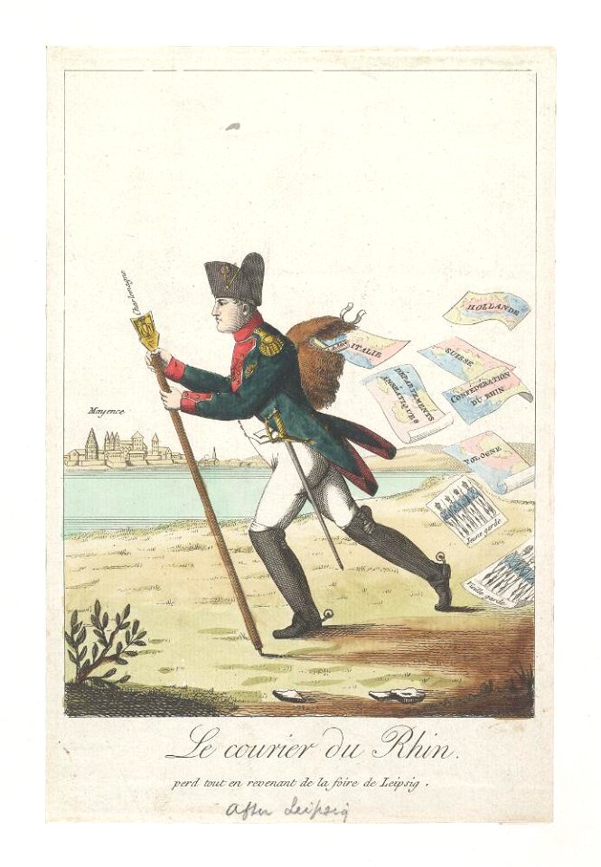 Bodleian Libraries, Le courier du Rhin- perd tout en revenant de la foire de Leipsig