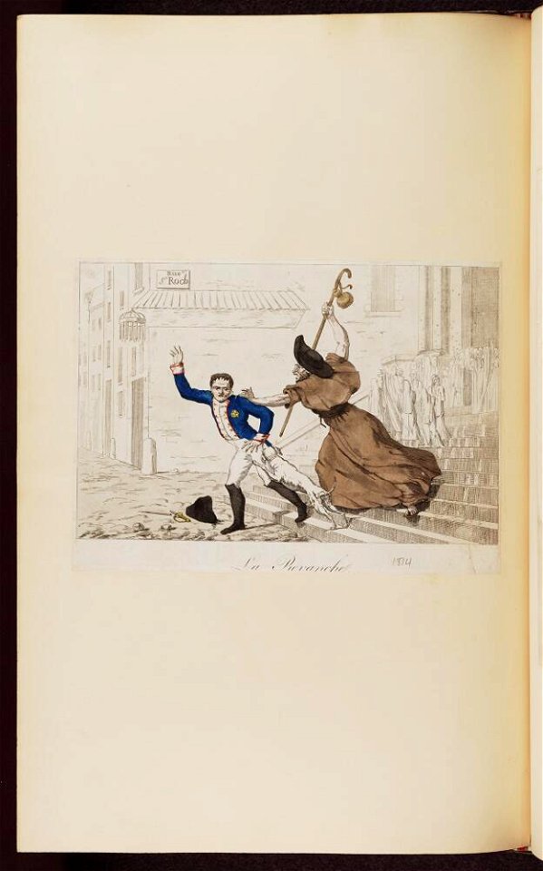 Bodleian Libraries, La Revanche- Napoleon Bonaparte premier consul s'est rendu à Notre Dame pour y entendre la Sainte Messe célébrée par le