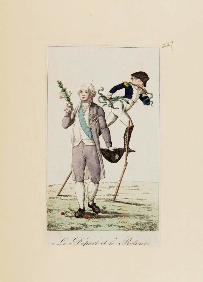 Bodleian Libraries, Le départ et le retour- Napoleon Bonaparte premier consul s'est rendu à Notre Dame pour y entendre la Sainte Messe céléb