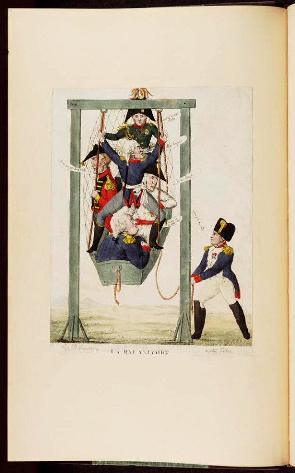 Bodleian Libraries, La balançoire- Napoleon Bonaparte premier consul s'est rendu à Notre Dame pour y entendre la Sainte Messe célébrée par l