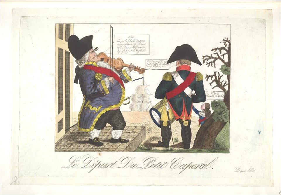 Bodleian Libraries, Le départ du petit caporal