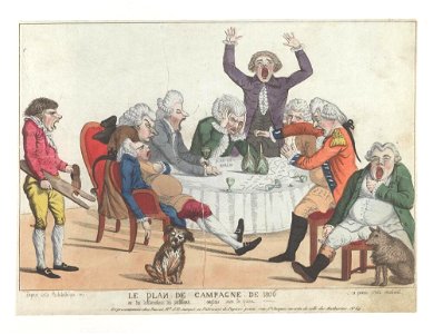 Bodleian Libraries, Le plan de campagne de 1806 ou- les deliberations des politiques Anglais sur la queue