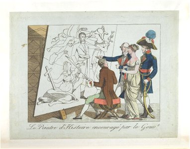 Bodleian Libraries, Le peintre d'histoire encouragé par le gouvt. Free illustration for personal and commercial use.