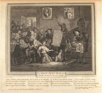 Bodleian Libraries, La joie du peuple Français à l'annonce du traité de paix avec l'empire