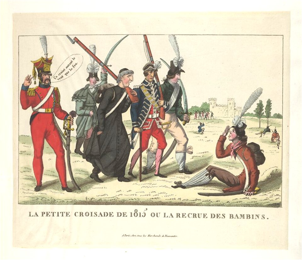 Bodleian Libraries, La petite croisade de 1815 ou- la recrue des bambins