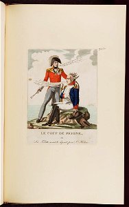 Bodleian Libraries, Le coup de peigne, ou la toilette avant de départ pour Ste Helène- Napoleon Bonaparte premier consul s'est rendu à Notre