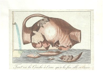 Bodleian Libraries, La réligion sur un nuage l'ance la foudre sur l'ennemi de Dieu et des hommes