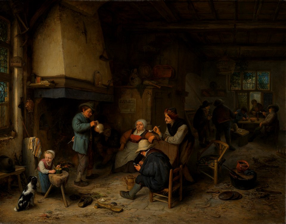 Boerengezelschap binnenshuis Rijksmuseum SK-C-200