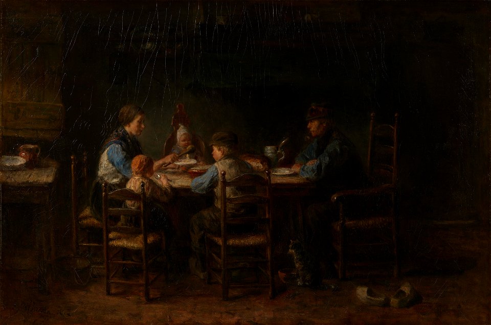 Boerengezin aan de maaltijd - s0383V1987 - Van Gogh Museum