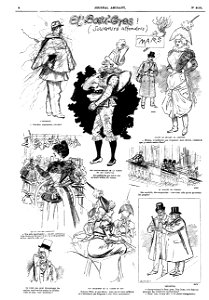 Boeuf Gras 1897 - Le Journal amusant. Free illustration for personal and commercial use.