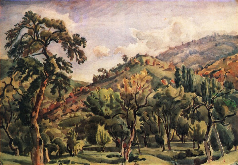 Bogaevsky Mountain Landscape with Trees