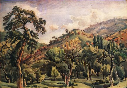Bogaevsky Mountain Landscape with Trees