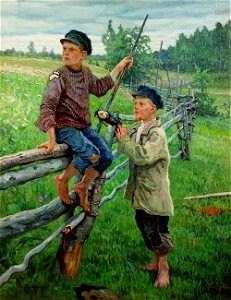 Николай Богданов-Бельский - Страна мальчиков (Художественный музей)