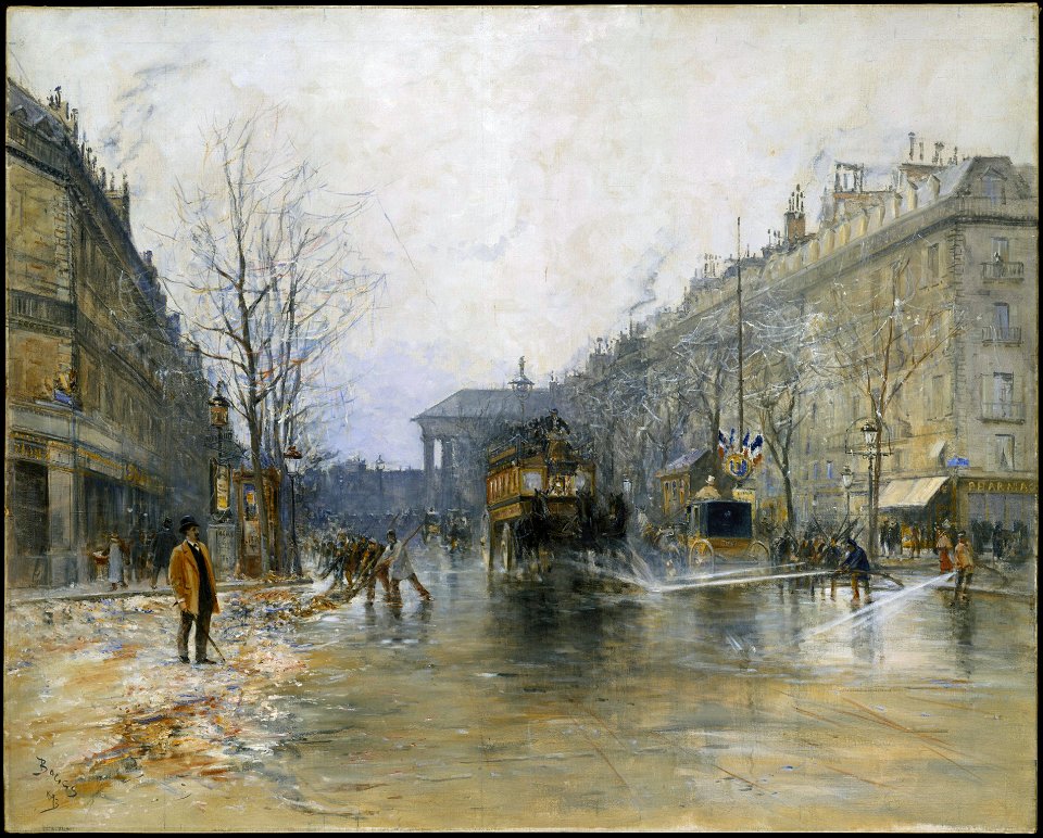 Scène de rue parisienne par Frank Boggs
