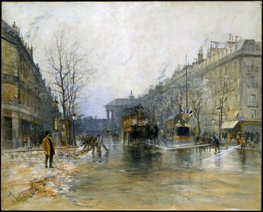 Scène de rue parisienne par Frank Boggs