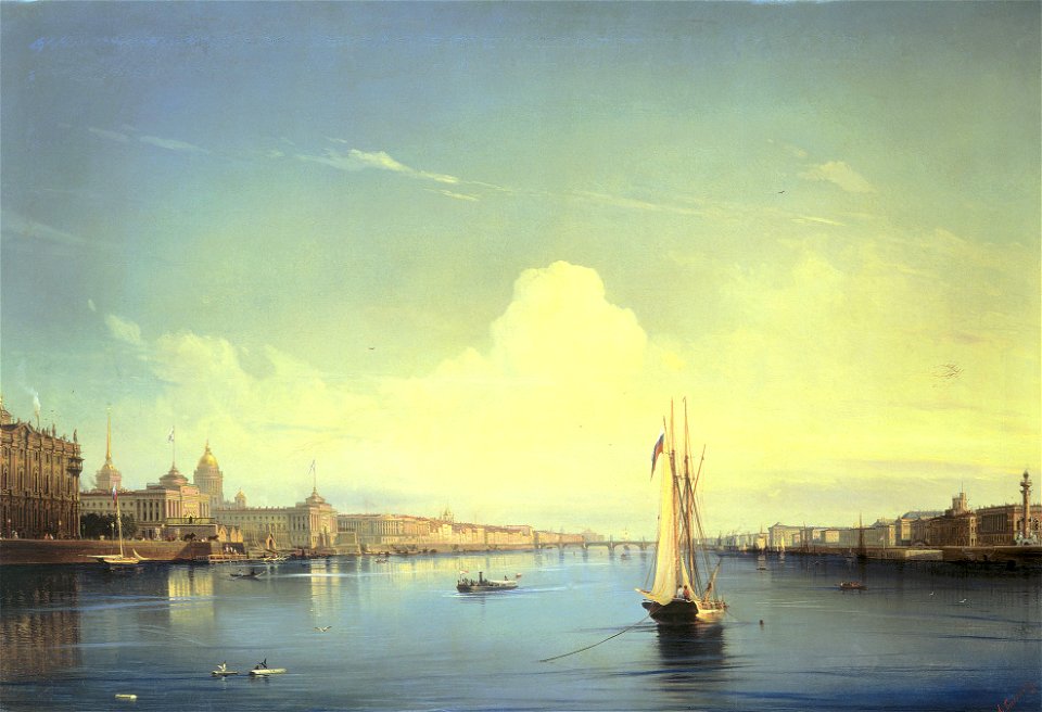 Bogolubov Petersburg at Sunset 1850
