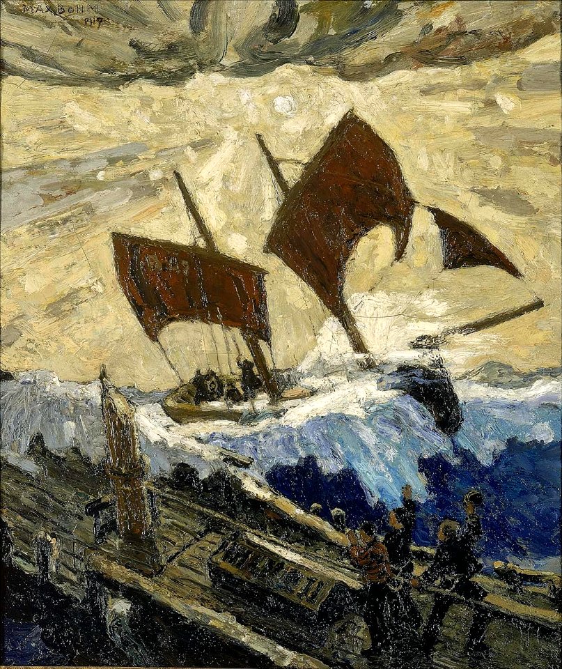 Max Bohm - An incident on the English Channel (1919)
