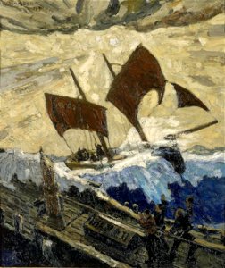 Max Bohm - An incident on the English Channel (1919)