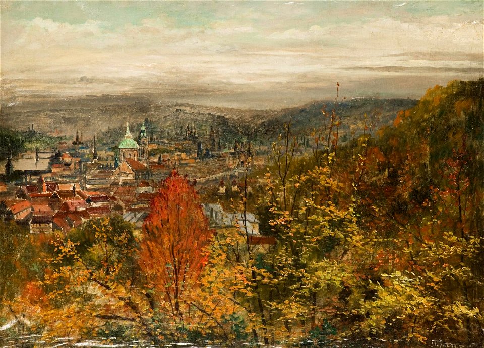 Bohumil Jaros Blick auf der Kleinseite