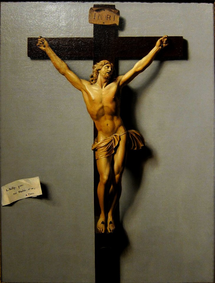 Boilly trompe l'oeil au crucifix