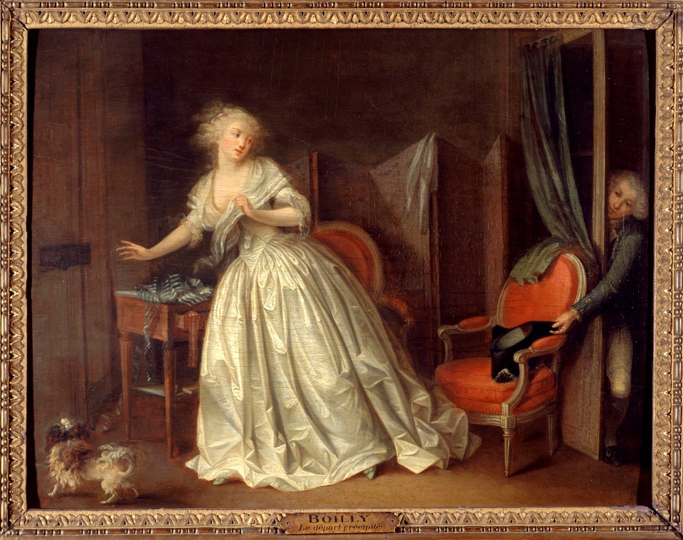 Boilly, Louis Léopold - Le Départ précipité - J 6 - Musée Cognacq-Jay